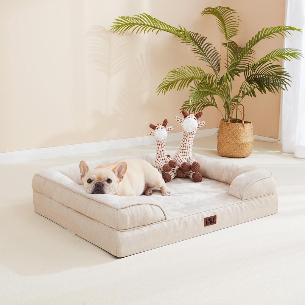 EHEYCIGA Dog Summer Pet Cat Dog High Removable All Suitable for Small and Medium Dogs Bed, Bed, Waterproof, Washable, Bed, Cushion, Resilience, Cover,