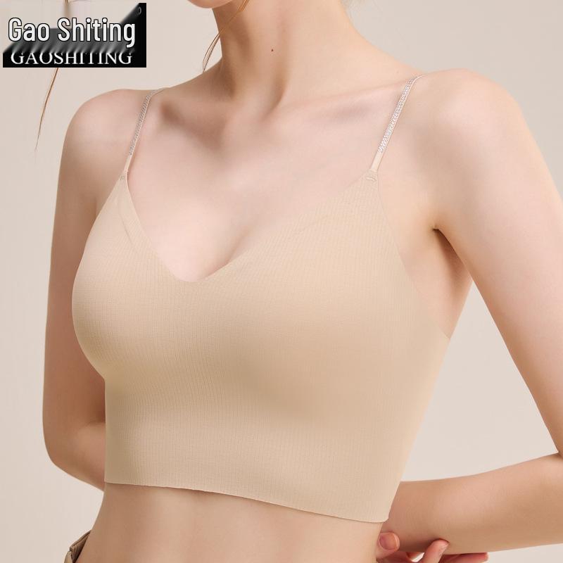 Women's Autumn/Winter Spaghetti Strap Camisole with Built-in Bra & Pads