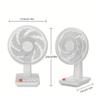 Intelligent Portable Fan,supports Automatic Shaking,can Be Timed,no Need To Worry about Catching A Cold When Sleeping At Night,multiple Wind Speeds