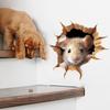 3D Mouse Hole Wall Sticker for Living Room or Bedroom Decor