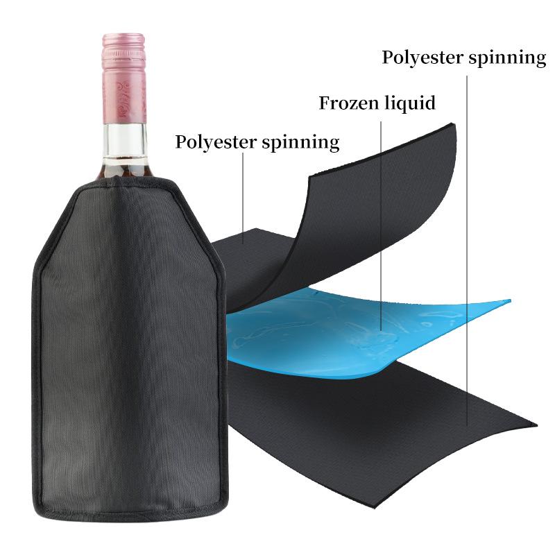 Cross-Border Cold Insulation Wine Sleeve: Gel Ice Pack for Hot/Cold Compress & Fresh Keeping, Customizable Polyester Bag