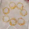 7pcs Hollow Crafts Pendant Frame Handmade DIY Jewelry Pendant Making Tool (#1)
