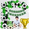 Football World Cup Trophy Theme Football World Cup Trophy Aluminum Film Balloon Set Cake Stand Birthday Party Decorative Items