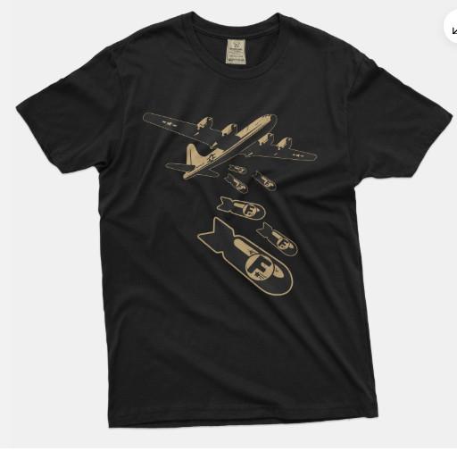 Men's Funny T-shirt Airplane F-bomb Tee Shirt Birthday Gift Funny F Bomb Tee