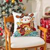 Cute Cartoon Festive Lucky Cat Pillow Case Silky Short Plush With Invisible Zipper Dustproof Sofa Cushion Cover