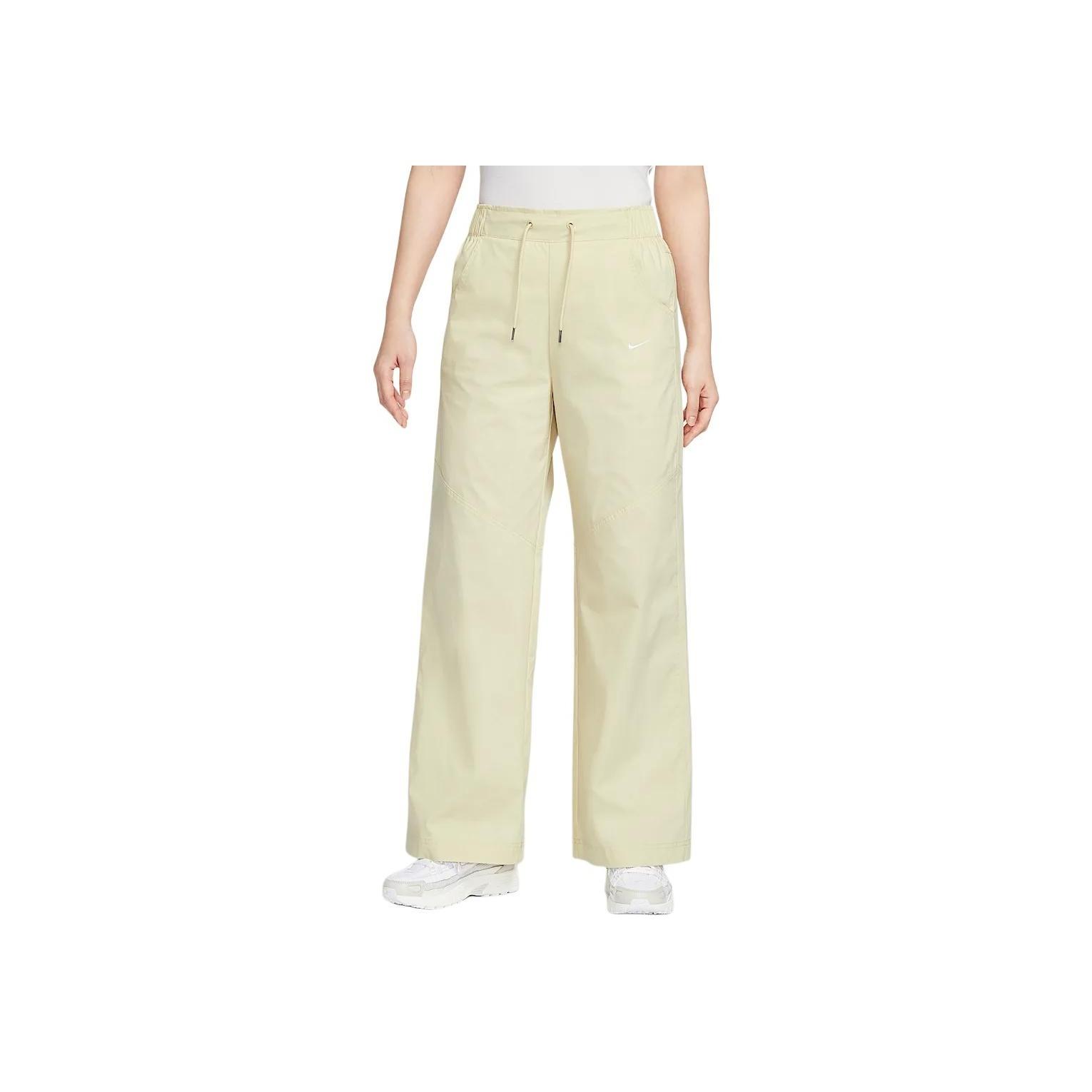 

Nike Sportswear Woven High-Waisted Straight-Leg Drawstring Knit Joggers Women Joggers Light-Khaki IF0613-229 L