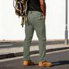 Men's Multi-pocket - Fabric Work Pants For Outdoor Hiking And Casual Wear. (Without Waistband)