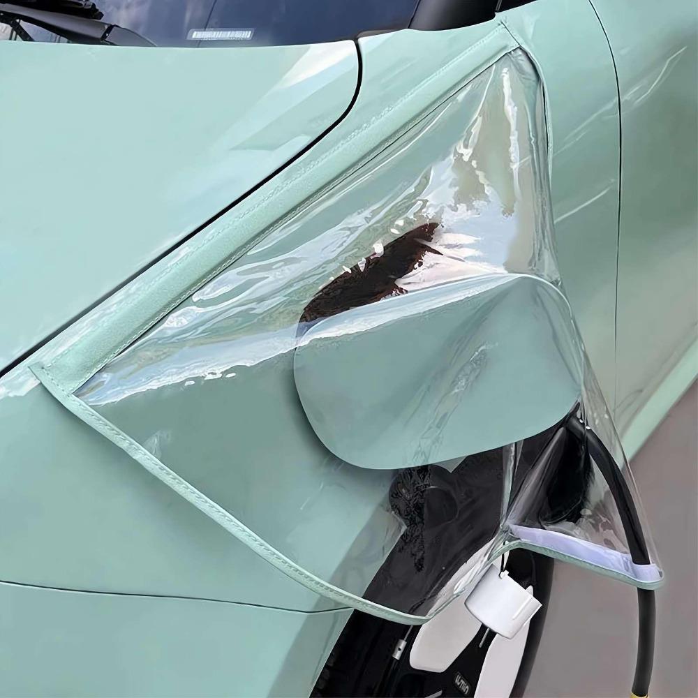 New Magnetic Car Charging Port Rain Cover Waterproof Dustproof Electric Car Charger Plug Cover EV Charger Protector Outdoor