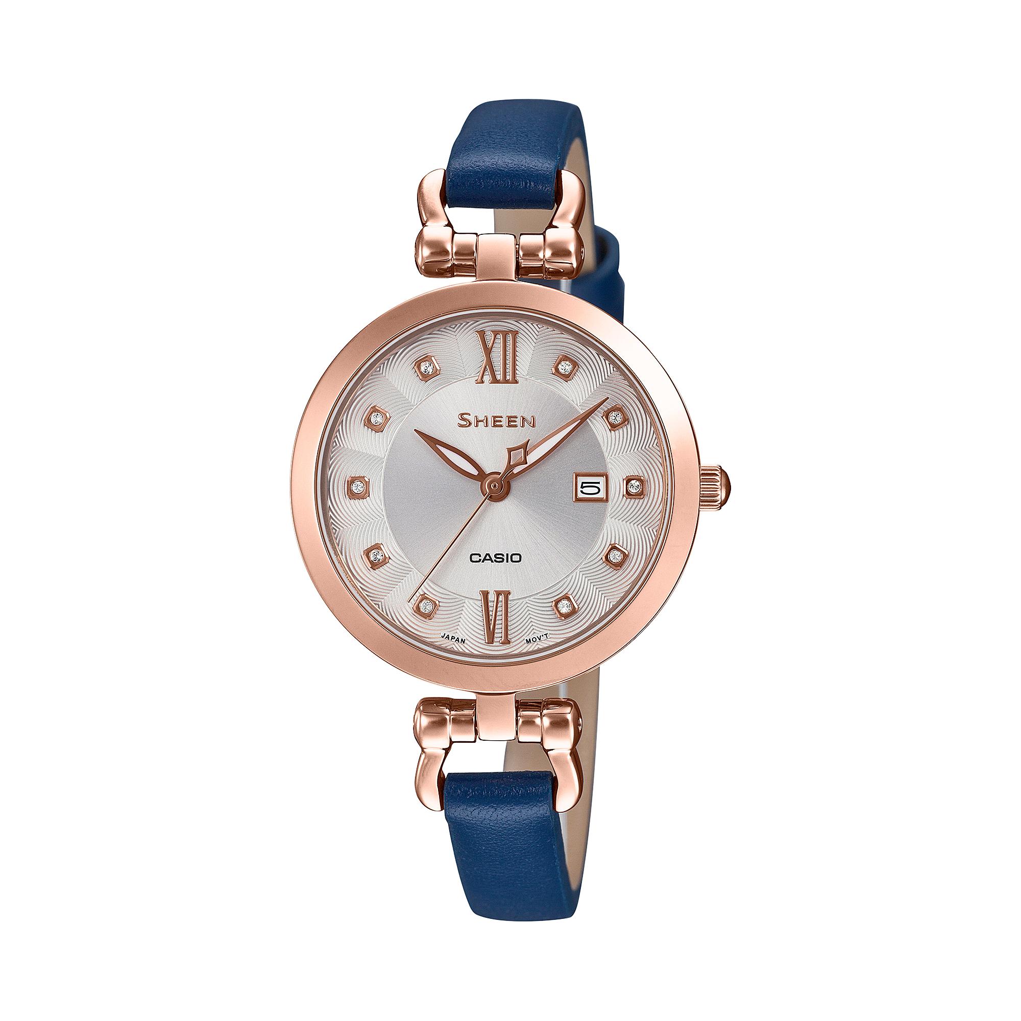 

Casio Men s Analog Quartz Watch SHE-4536PGL-7A белый