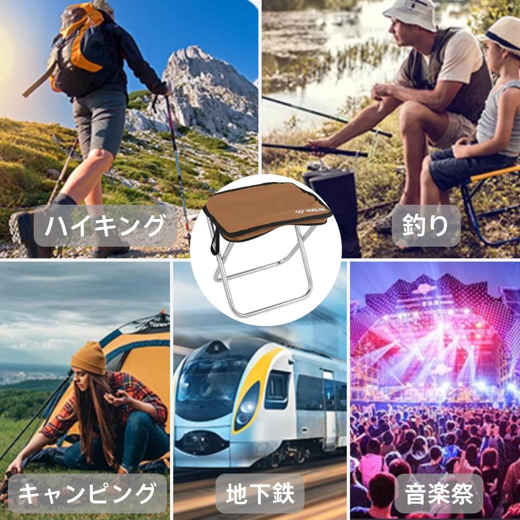 Folding Outdoor Camping Camping Folding High Strength 7075 Aluminum Load Capacity Ultra Storage Easy to Outdoor Camping Equipment Green Chair, Chair,