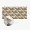 Glued PVC Panel with a Motif Perfect for the Hallway 100x50 cm Geometry in Earthy Shades