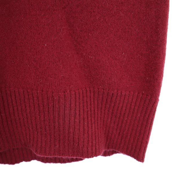 YVES SAINT LAURENT wool Long sleeve V neck knit M Red series sweater Women Used