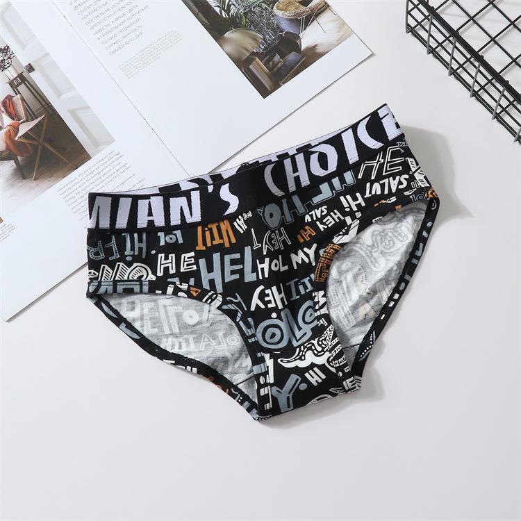 Plus Size Women's Pure Cotton Cartoon Briefs - Antibacterial, Breathable, Unisex, Four-Corner Design