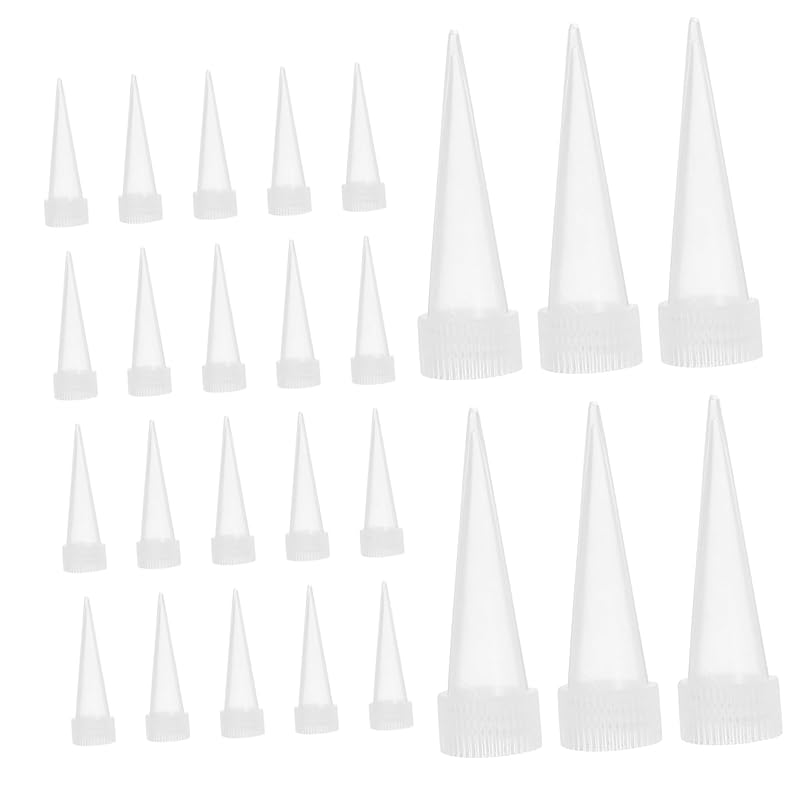 

100pcs Precision Caulking Nozzle Tips Durable Glue Tips for Easy Application and Compatibility with Various Glue for Controlled Use 4.58X1.37X1.18CM