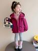 2025 Girls' Windproof Jacket: Spring/Autumn Stylish 2-in-1 Detachable Storm Coat