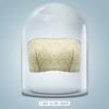 Large size strapless underwear gathers non-slip tube top type soft steel ring bra anti-light thin wedding dress