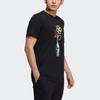 Adidas Neo Cartoon Print Sports Round Neck T-Shirt Men Tops Black HF0463