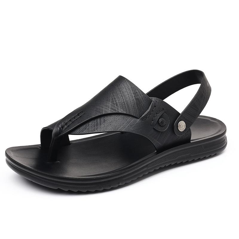 New Flip-flops Trendy Fashion Casual Men's Beach Shoes Non-slip Dual-purpose Cool Slippers