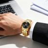 Gold Business Simple Men'S Watch Waterproof Quartz Watch Men'S Watch Steel Belt Watch