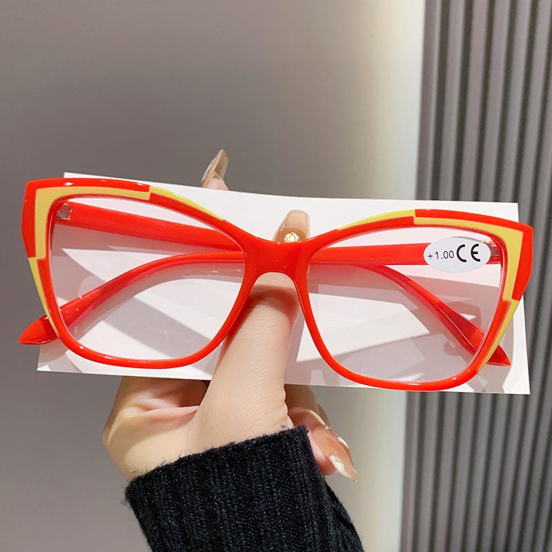 Women's Cat-Eye Anti-Blue Light Fashion Reading Glasses - Colorful, Youthful, Anti-Fatigue Design