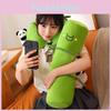 Long Panda Bamboo Pillow  Soft Plush Toy For Girls Bed  Stuffed Doll Animal