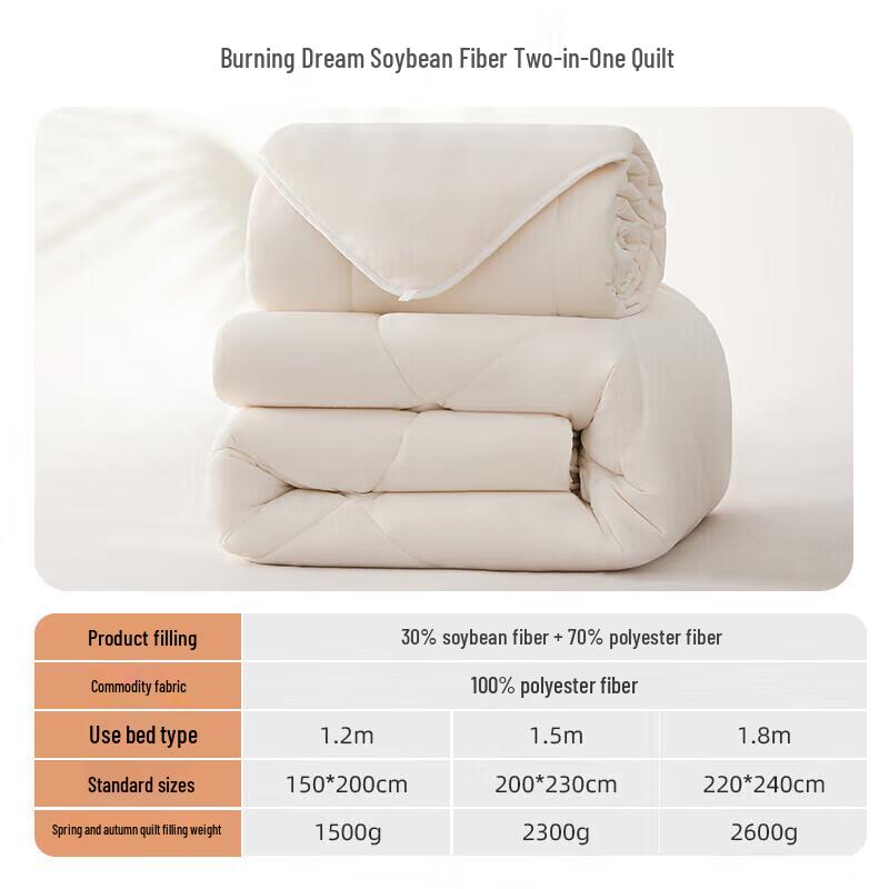 Mengjie All-Season Soy Fiber 2-in-1 Duvet