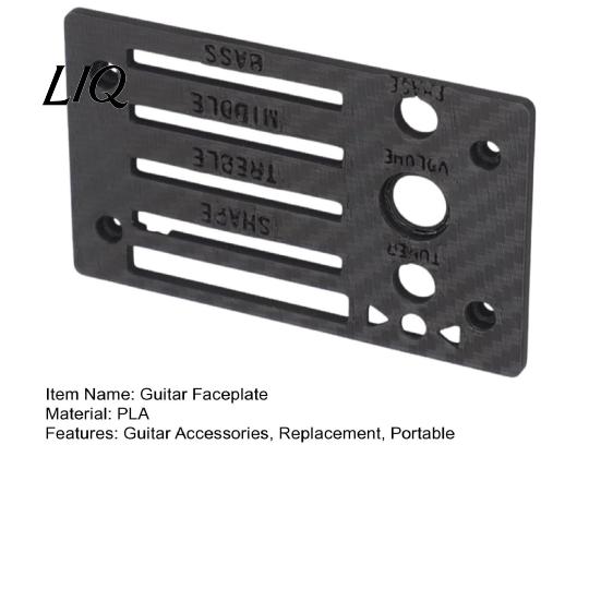 Guitar Faceplate Cover Replacement for Ibanez Fishman SST Preamp, 3D Matte Finish Printed Preamp Control Plate Cover, Accessories Easy To Install