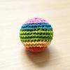 Handmade Knitted Footbag Sack, Outdoor Play Multicolored Crochet Bag Woven Kickball Toy, Colorful Juggling Balls for Kids, Adults,