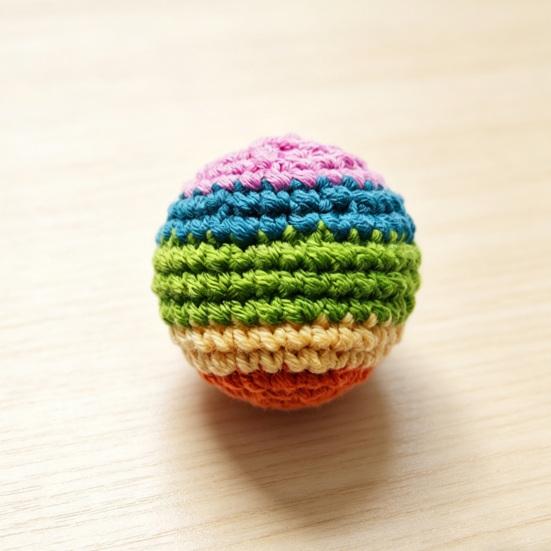 Handmade Knitted Footbag Sack, Outdoor Play Multicolored Crochet Bag Woven Kickball Toy, Colorful Juggling Balls for Kids, Adults,