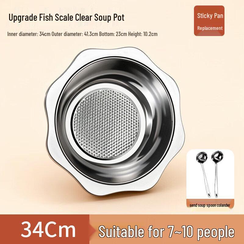 Qiwei Stainless Steel Induction Hot Pot with Divider