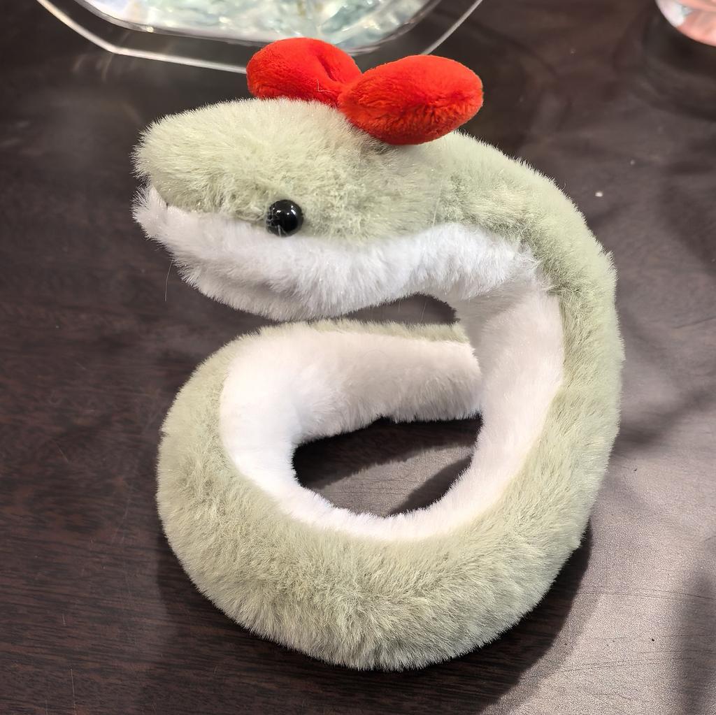 37cmNew Year's Little Snake Plush Toy Doll Doll Playful Children's Girl Cute Ornament Doll Mascot Cute Snake Plush Toy