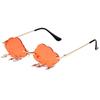 Stylish Cloud Lightning Sunglasses for Girls Boys Photo Props Travel Hip Hop Sunglasses Frameless Hip Hop Glasses