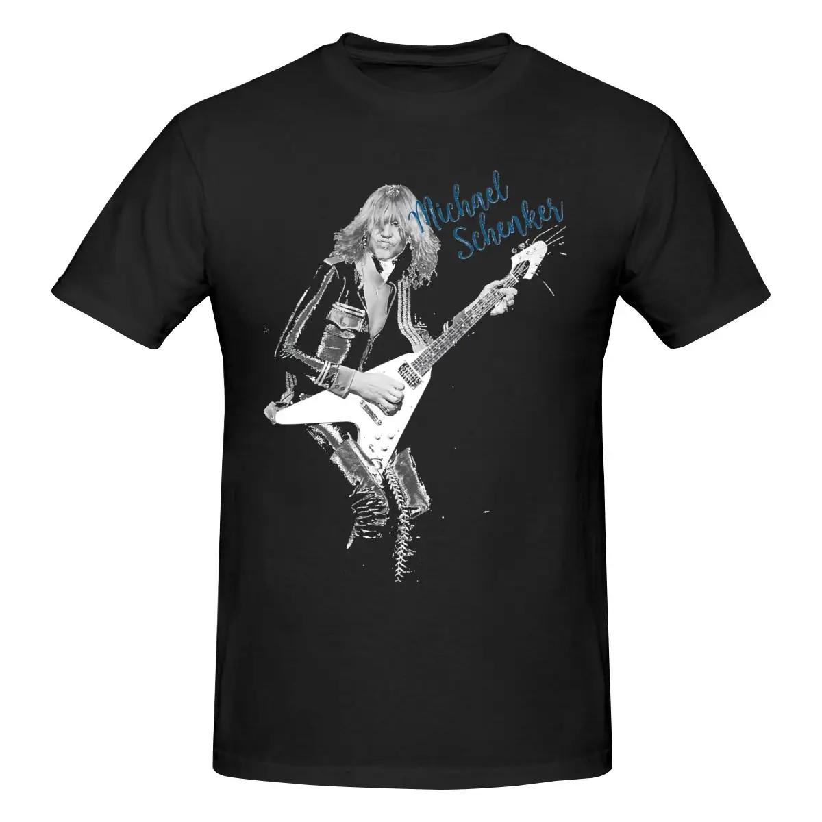Michael Schenker Unisexs Classic Unisex Cotton TShirt for Unisex Women Classic Tee S