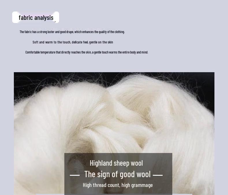Men's Mid-Length Lapel Double-Faced Wool Coat - 50.9% Wool, Autumn/Winter Casual Business Style