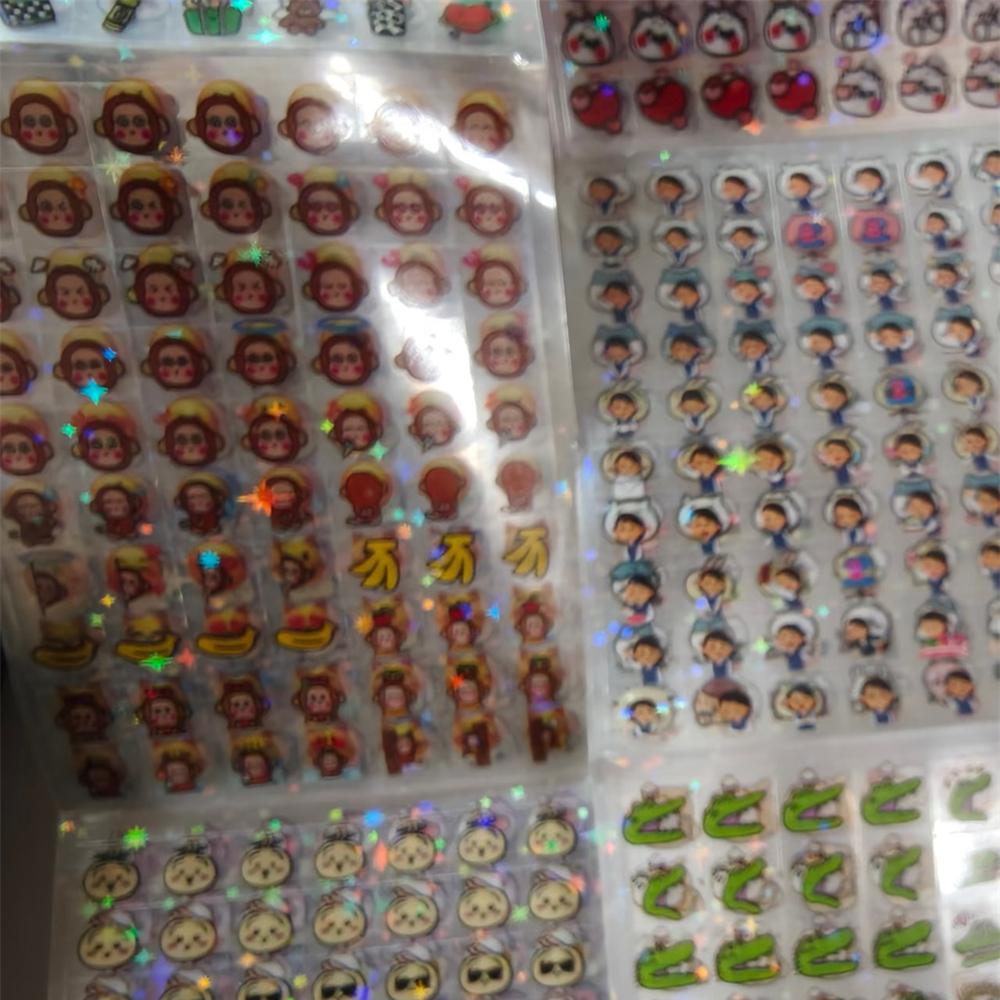 25Pcs 1750 Stickers MINI Cute emoji Cube Transparent Stickers PET DIY Scrapbooking Decor Sticker Phone Decal Journaling