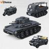 NEW 400Pcs 38T-A Light Tank World War II Motorcycle German Off-road Truck Bricks Assembly Model Building Blocks Boy Toy Car Gift