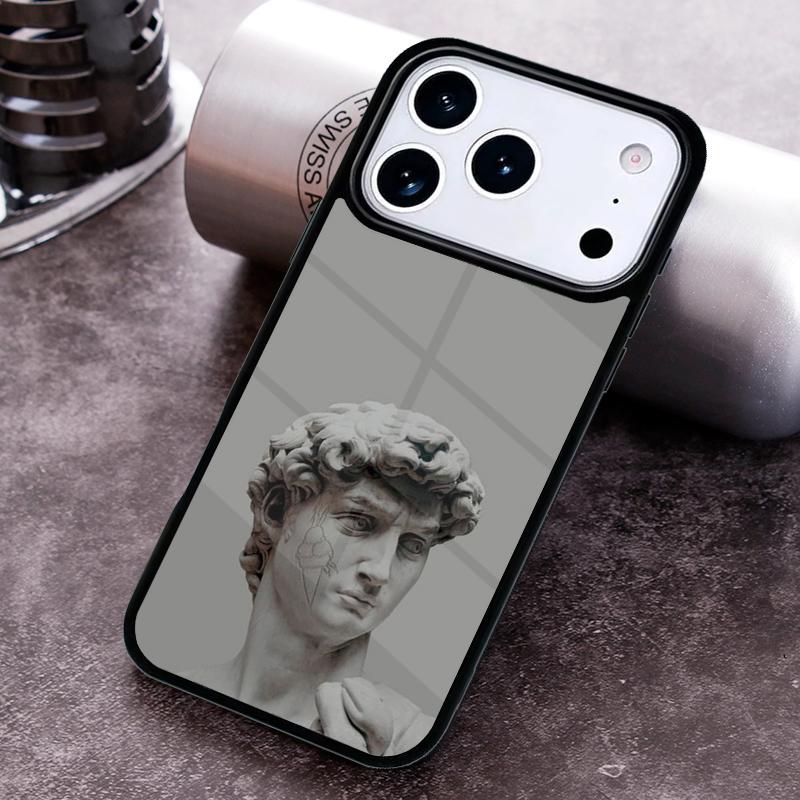 Griechische Ästhetik Gipsstatue Handyhülle für iPhone 17 16 15 Pro Max Air 14 13 12 11 Plus Stoßfeste Hülle