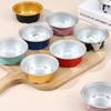 10 Pcs 50Ml Temperature Resistance Reusable Aluminum Foil Baking Cups With Lid Small Pudding Tart Tins Pastry Baking Tools Set
