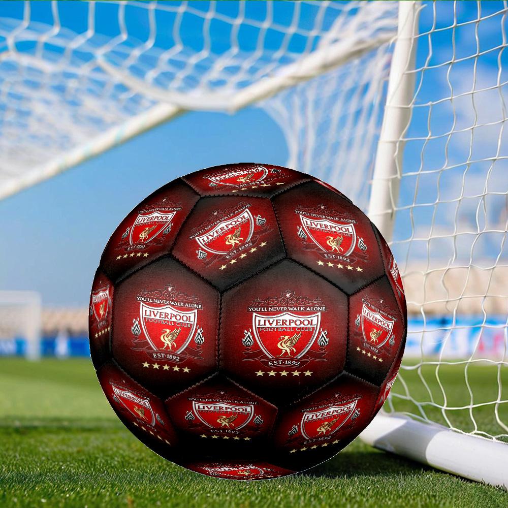 Liverpool Football Club  Size 5 Soccer Balls, Anti-Slip, Protective Football, Outdoor Sport, Practice Games, Birthdays Gift Suitable for fan