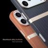 Luxury Luggage Stripe Magnetic Phone Case for iPhone 17 Pro Max 17 Air 16 Pro 15 14 13 Wireless Charging PU Leather Hard Cover
