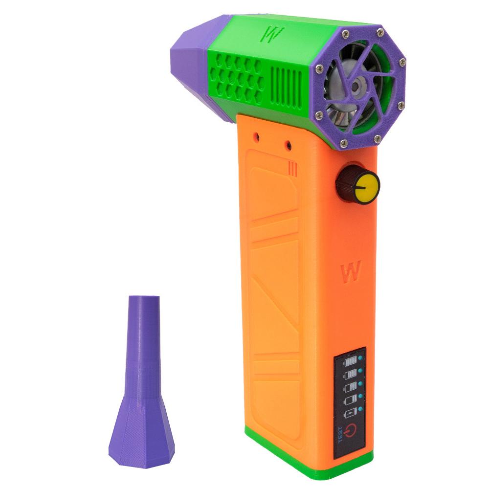 140,000 Turbo RPM Turbo Fan Infinitely Variable Brushless Motor 62m/s High-speed Handheld Violent Fan with Power Display