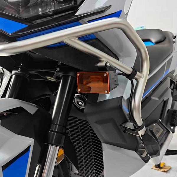 Carbon Steel Motorcycle Fog Light Cover in Orange: Protective Spotlight Cover; Suitable for...