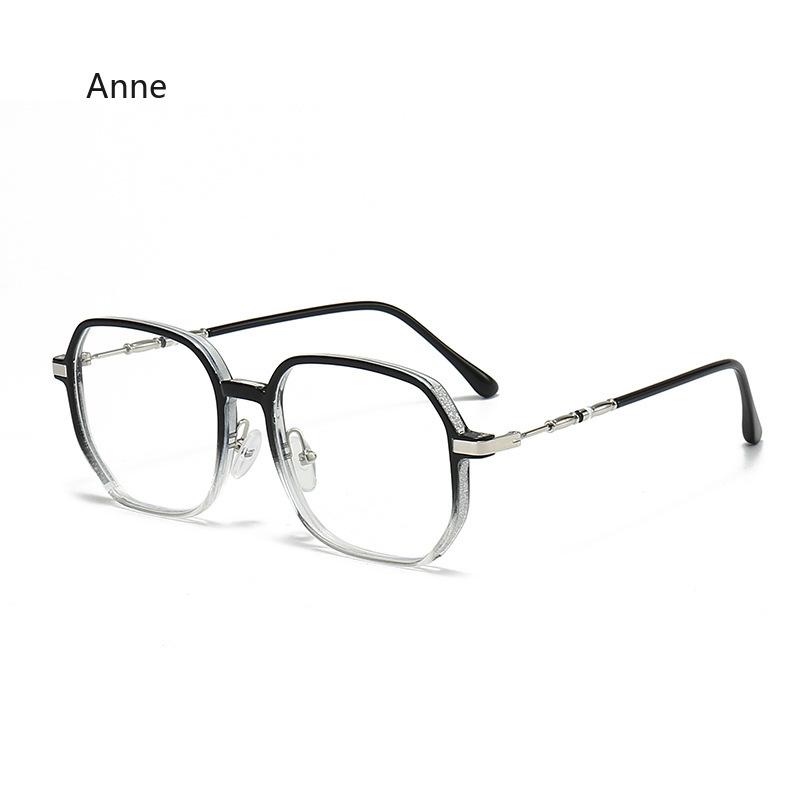 Korean Oversized Anti Radiation Eyeglasses for Women/Men Metal Frame Eyeglass Anti Blue Light Eyewear gafas de lectura