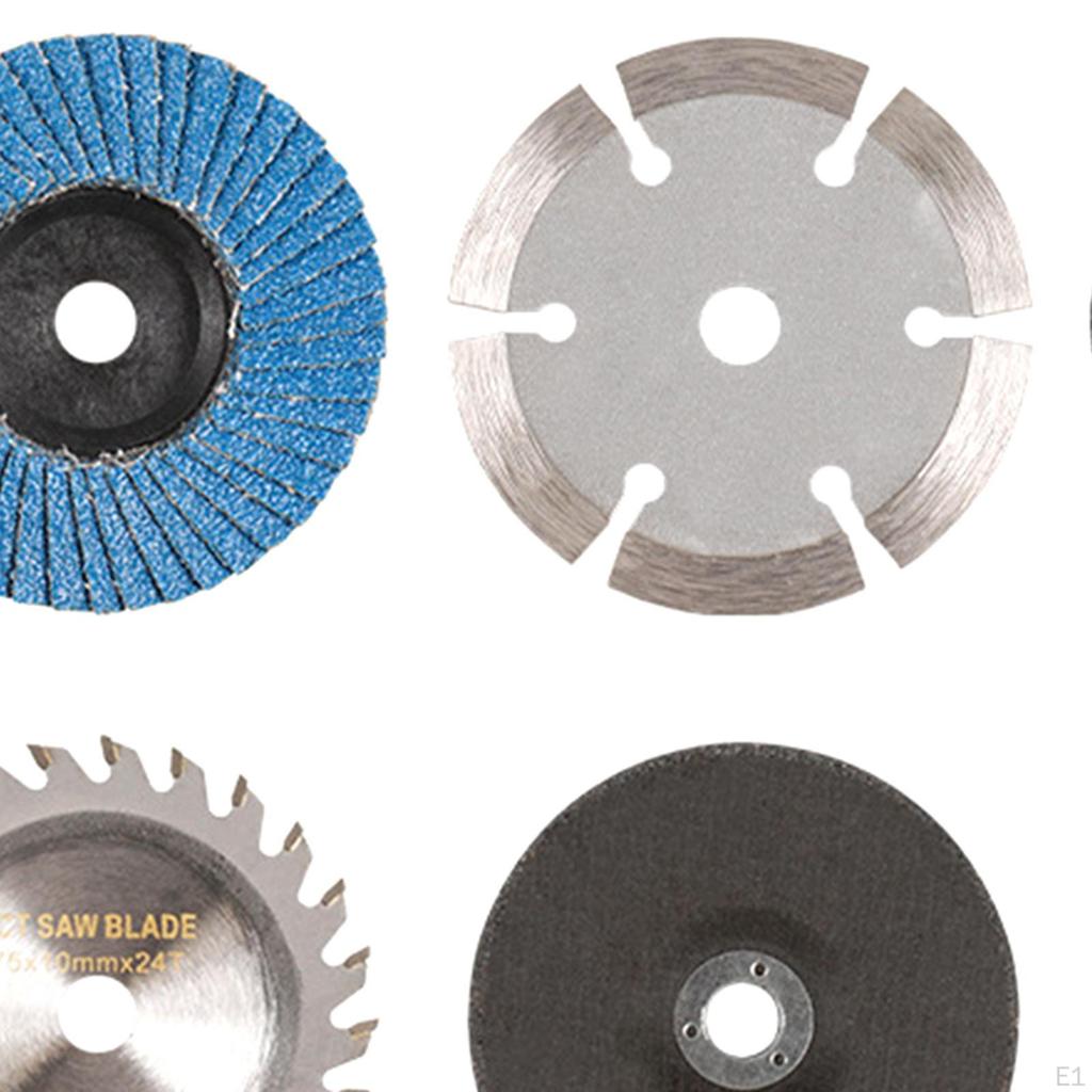 3inch 6 Pieces Sanding Flap Disc Kit Assorted Accessory Attachment for Angle Grinder Easily Install