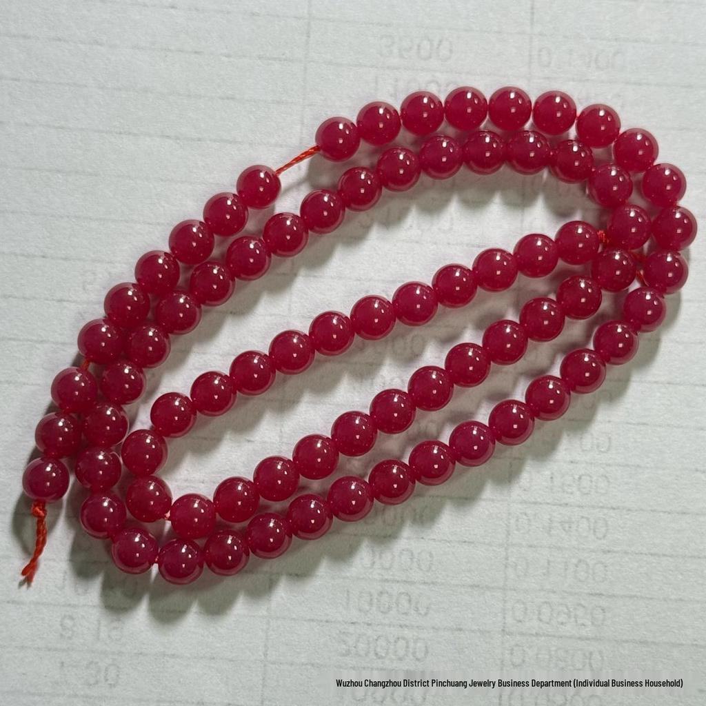 Faceted Glossy Hexagonal Teardrop Rice Beads for DIY Ruby Bracelets