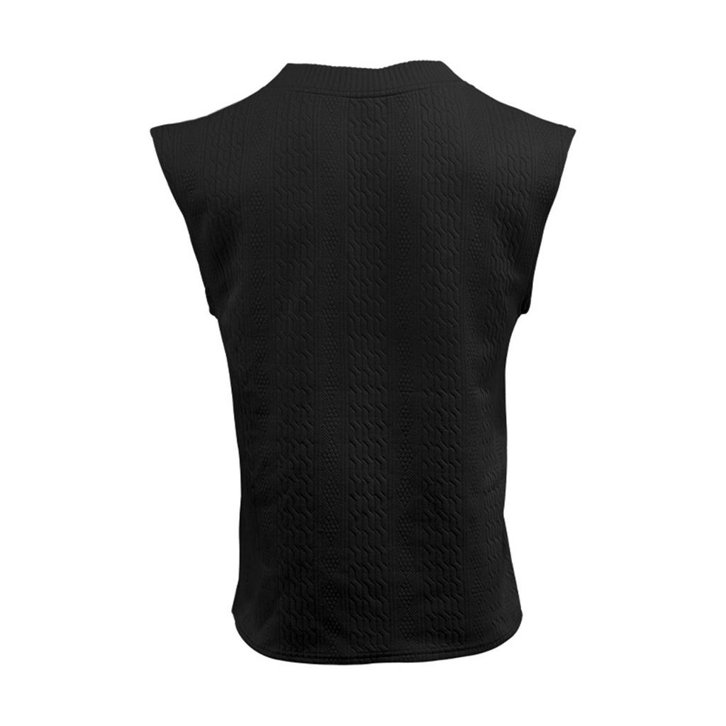 Men's Loose Casual V-Neck Sleeveless Tops Men's Knitted Sleeveless Vest Tops