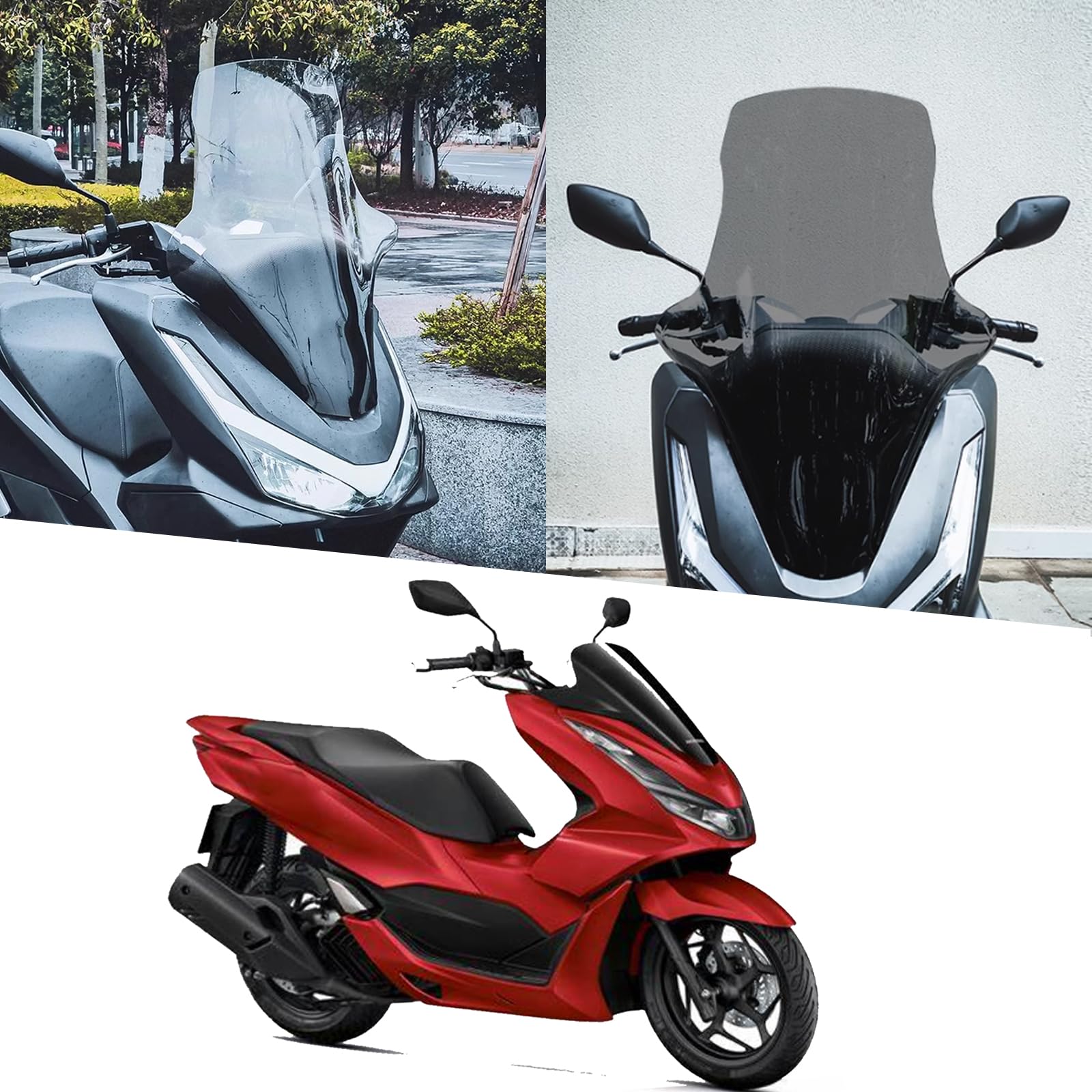 

ДЛЯ PCX160 PCX160 2025 Мотоциклетный спортивный ветровик Дефлектор воздушного потока Монтажный кронштейн pcx160 (71 см)