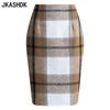 Damen karierte lässige Sommer-Frühlingsröcke
