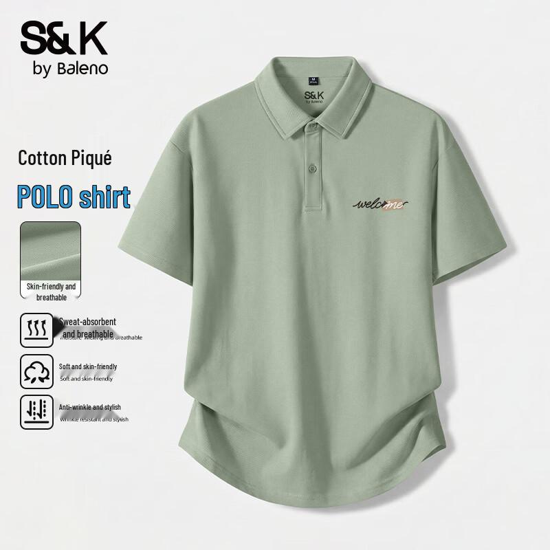 Baleno S&K Men s Pique Cotton Polo Shirt 5XL