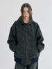 Oafish Leopard Work Hood Jacket, Charcoal